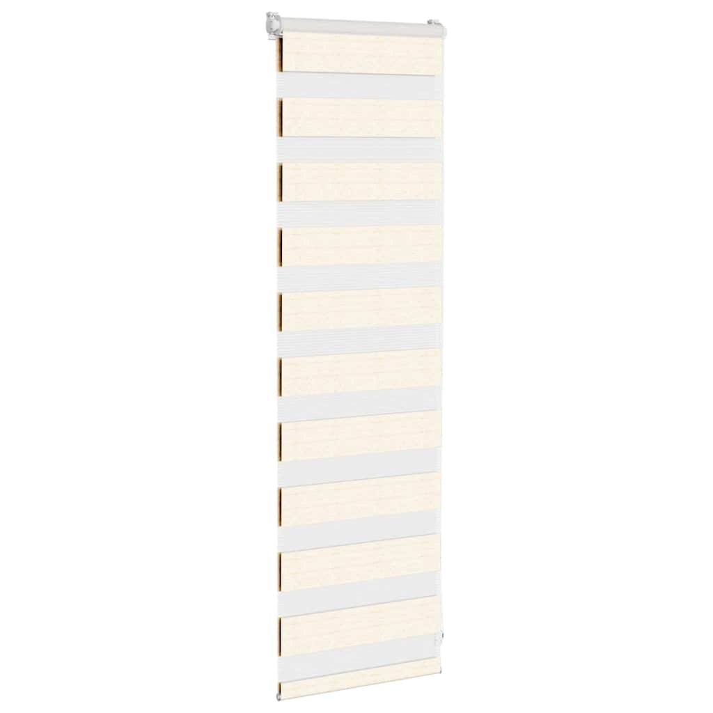 Thumbnail - vidaXL Zebrarollo Marmorbeige 40x100 cm Stoffbreite 35,9 cm Polyester