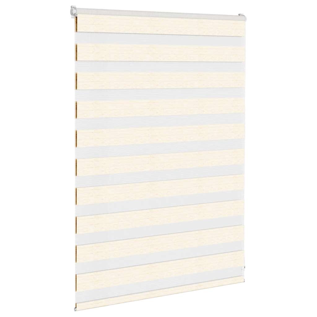 Thumbnail - vidaXL Doppelrollo Marmorbeige 95x100 cm Stoffbreite 90,9 cm Polyester