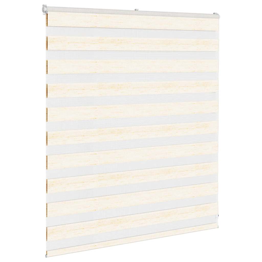 Thumbnail - vidaXL Doppelrollo Marmorbeige 120x100cm Stoffbreite 115,9 cm Polyester