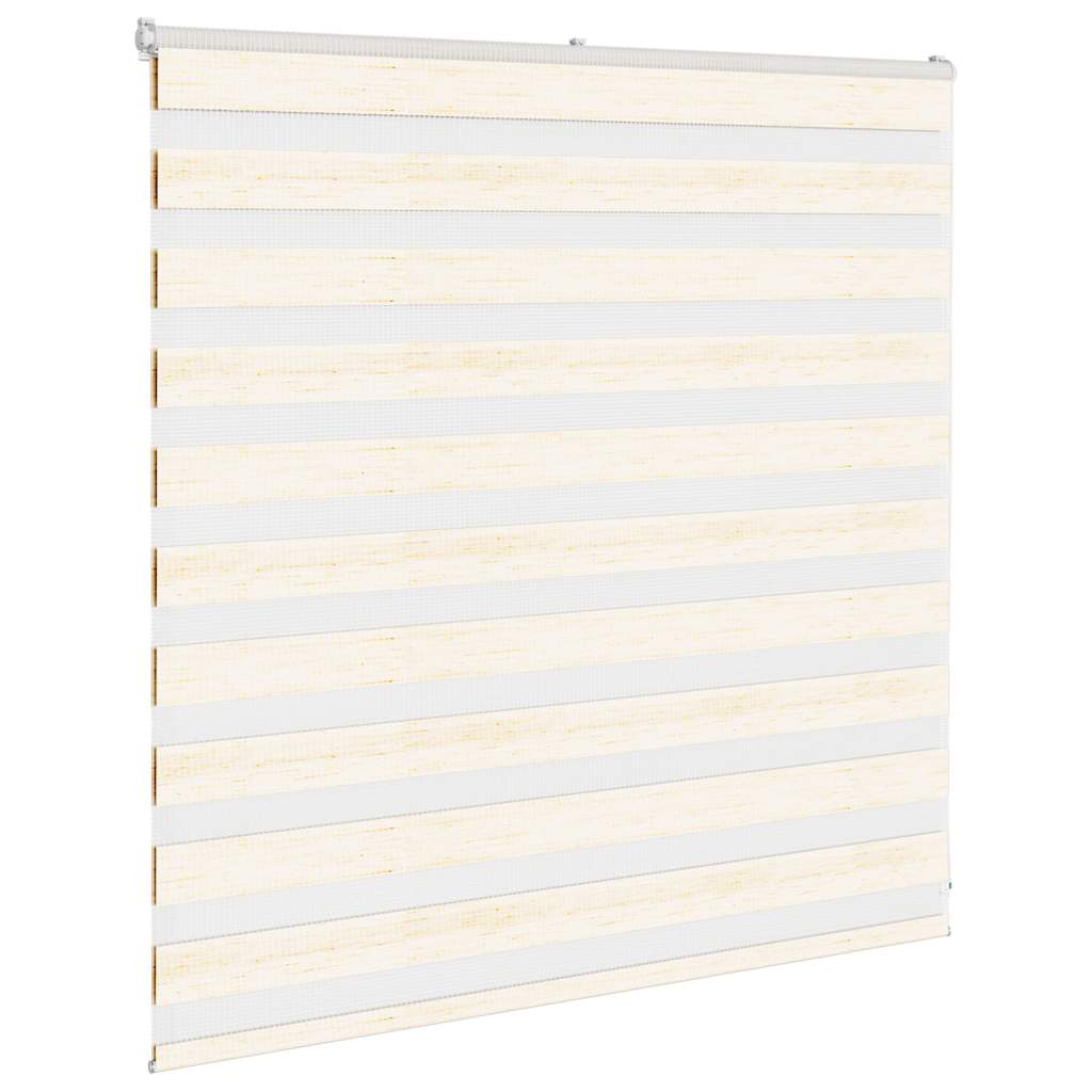 Thumbnail - vidaXL Zebrarollo Marmorbeige 140x100cm Stoffbreite 135,9 cm Polyester