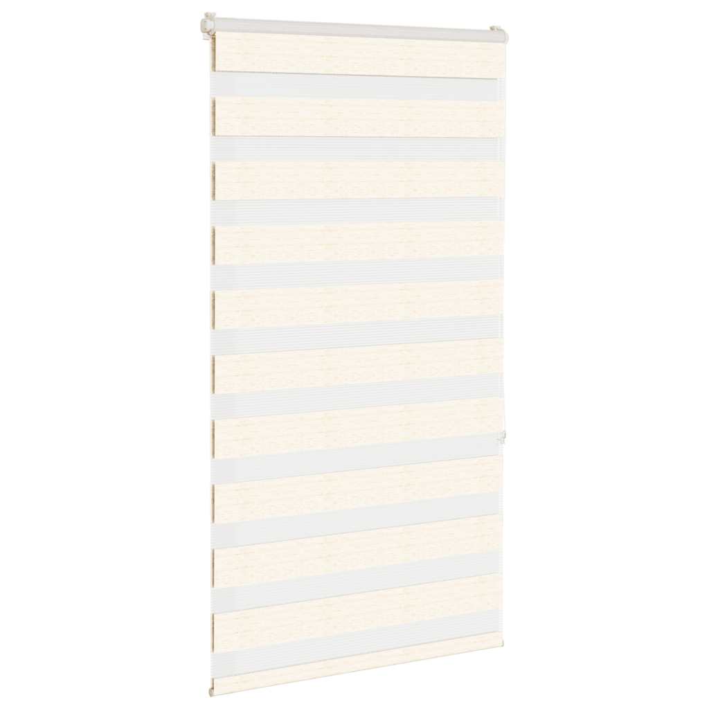 Thumbnail - vidaXL Doppelrollo Marmorbeige 85x150 cm Stoffbreite 80,9 cm Polyester