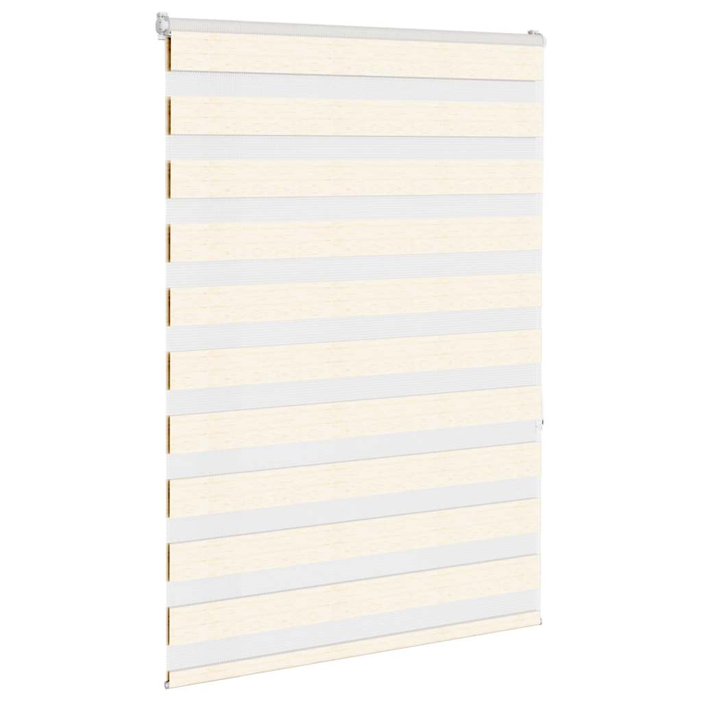 Thumbnail - vidaXL Doppelrollo Marmorbeige 105x150cm Stoffbreite 100,9 cm Polyester