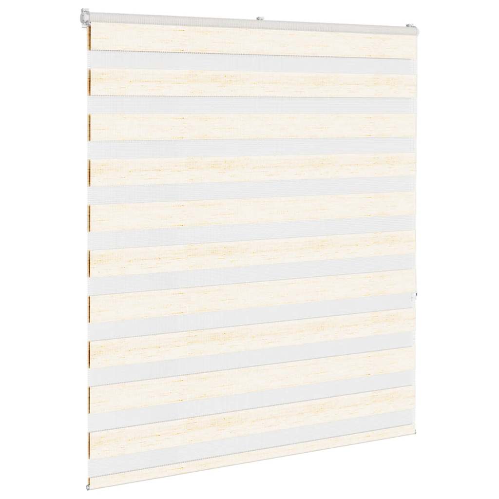 Thumbnail - vidaXL Doppelrollo Marmorbeige 135x150cm Stoffbreite 130,9 cm Polyester