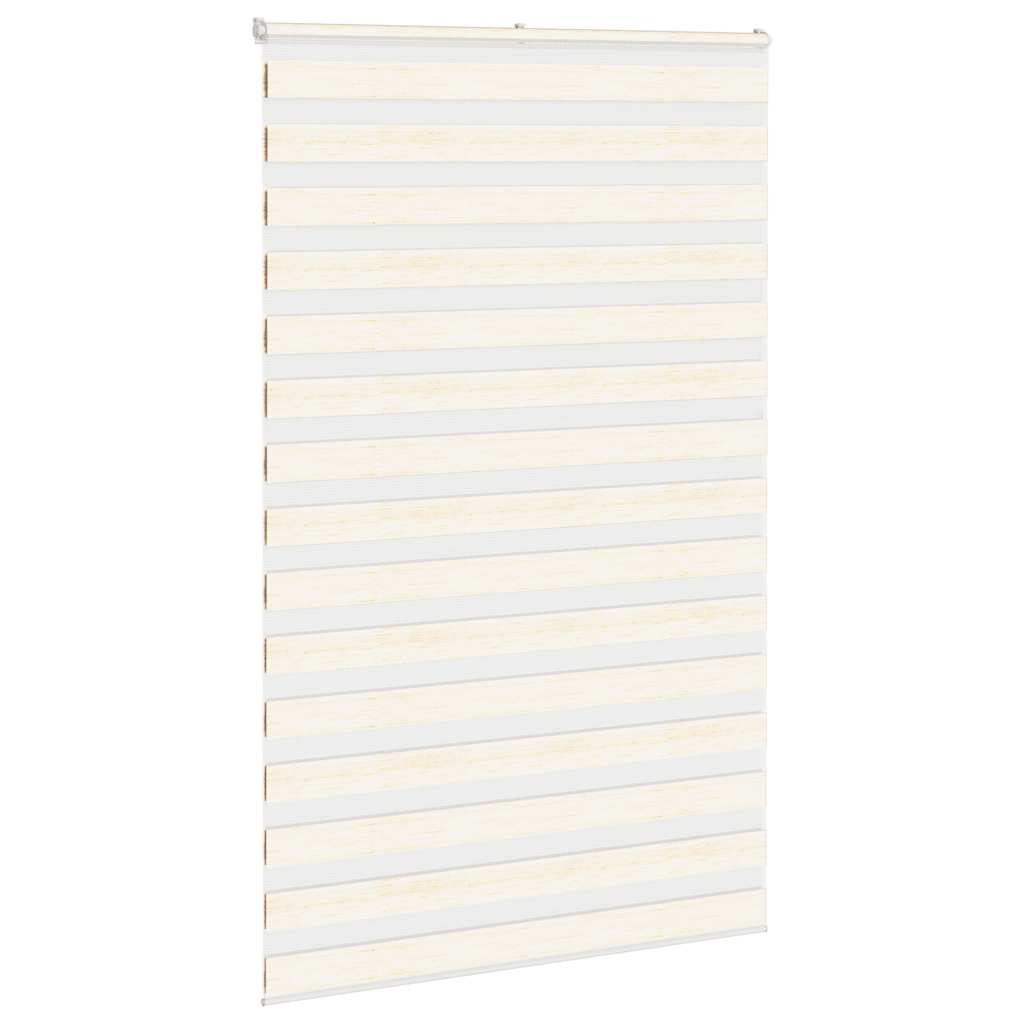 Thumbnail - vidaXL Doppelrollo Marmorbeige 140x200cm Stoffbreite 135,9 cm Polyester