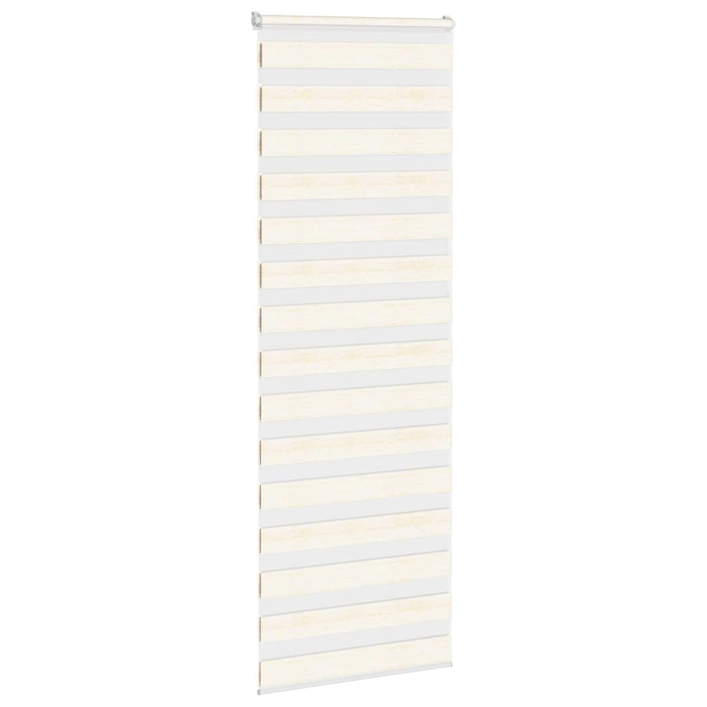 Thumbnail - vidaXL Doppelrollo Marmorbeige 85x230 cm Stoffbreite 80,9 cm Polyester
