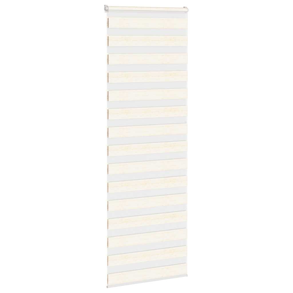 Thumbnail - vidaXL Doppelrollo Marmorbeige 90x230 cm Stoffbreite 85,9 cm Polyester