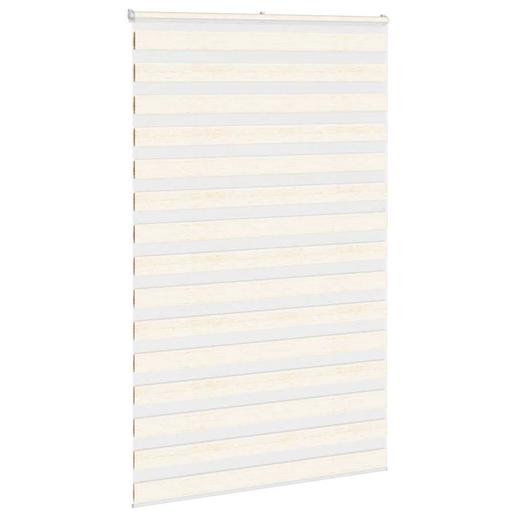 Thumbnail - vidaXL Zebrarollo Marmorbeige 145x230cm Stoffbreite 140,9 cm Polyester