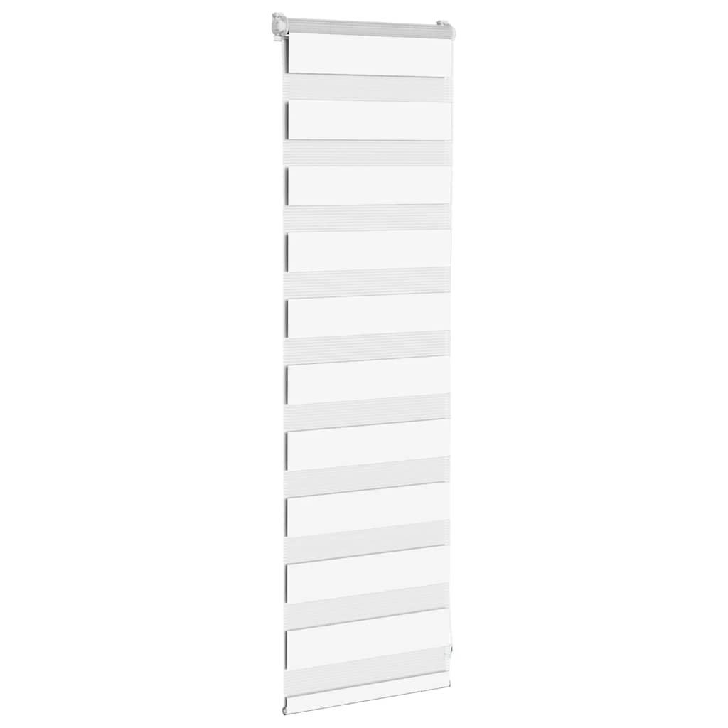 Thumbnail - vidaXL Zebrarollo Weiß 40x100 cm Stoffbreite 35,9 cm Polyester