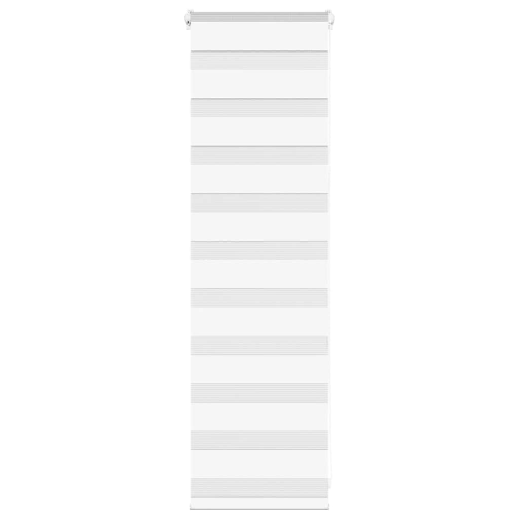vidaXL Zebra roleta biela 50x100 cm šírka látky 45,9 cm polyester