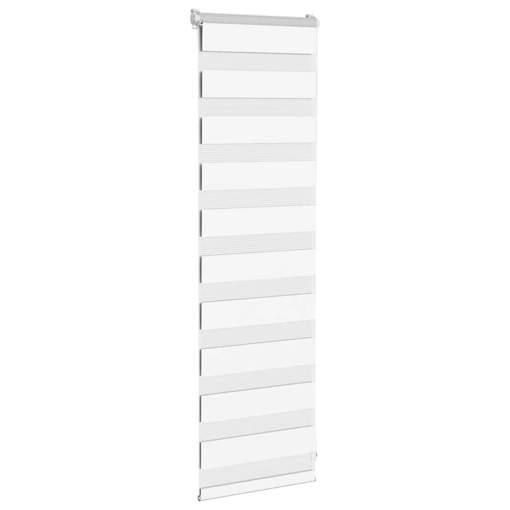 vidaXL Zebra rolgordijn 50x100 cm stofbreedte 45,9cm polyester wit, foto 2