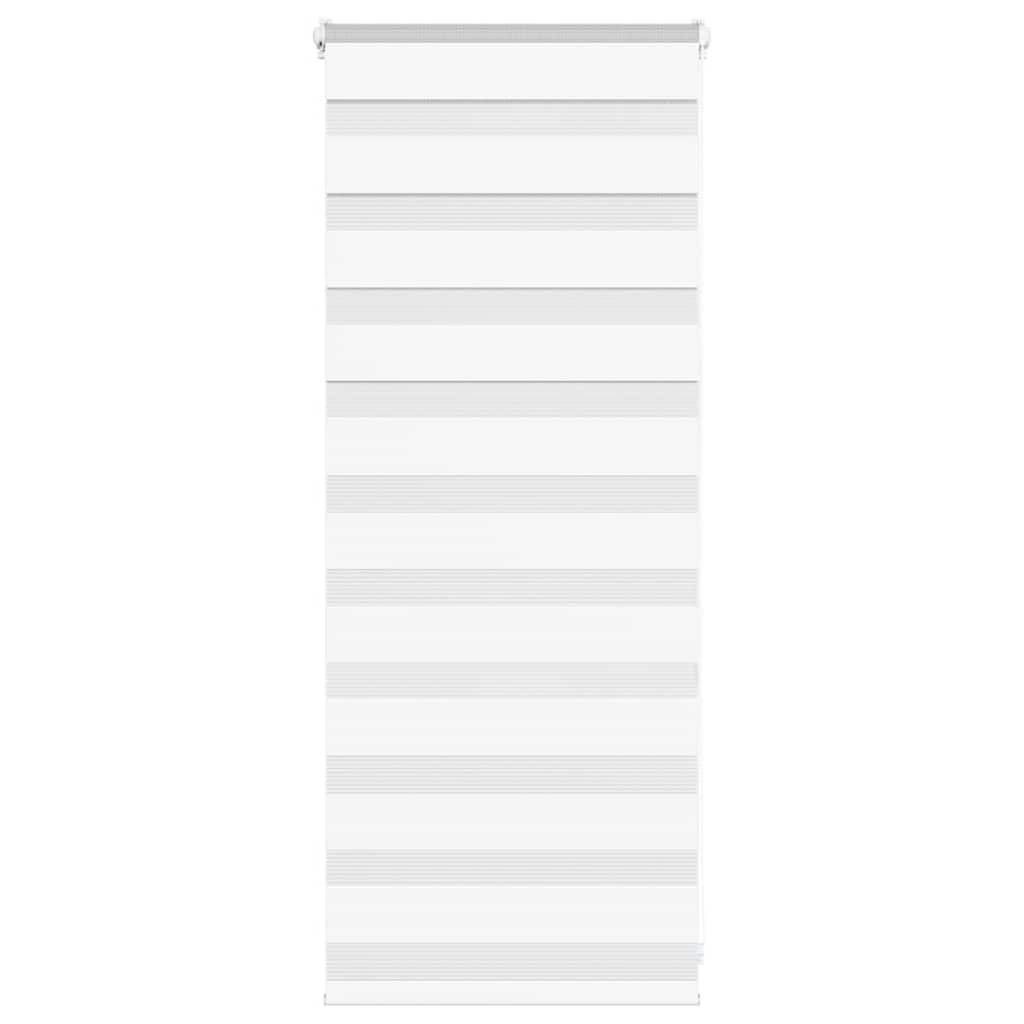 vidaXL Zebra roleta biela 60x100 cm šírka látky 55,9 cm polyester
