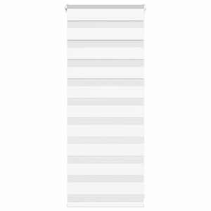 Zebra roleta bílá 60x100 cm šířka látky 55,9 cm polyester - obrázek 1