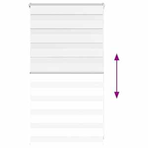 Zebra roleta bílá 70x100 cm šířka látky 65,9 cm polyester - obrázek 5