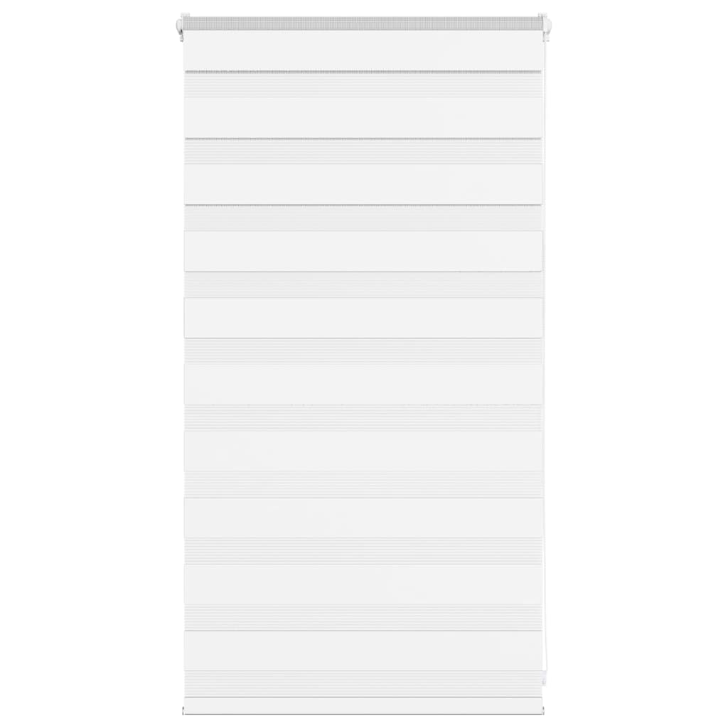 vidaXL Zebra roleta biela 75x100 cm šírka látky 70,9 cm polyester