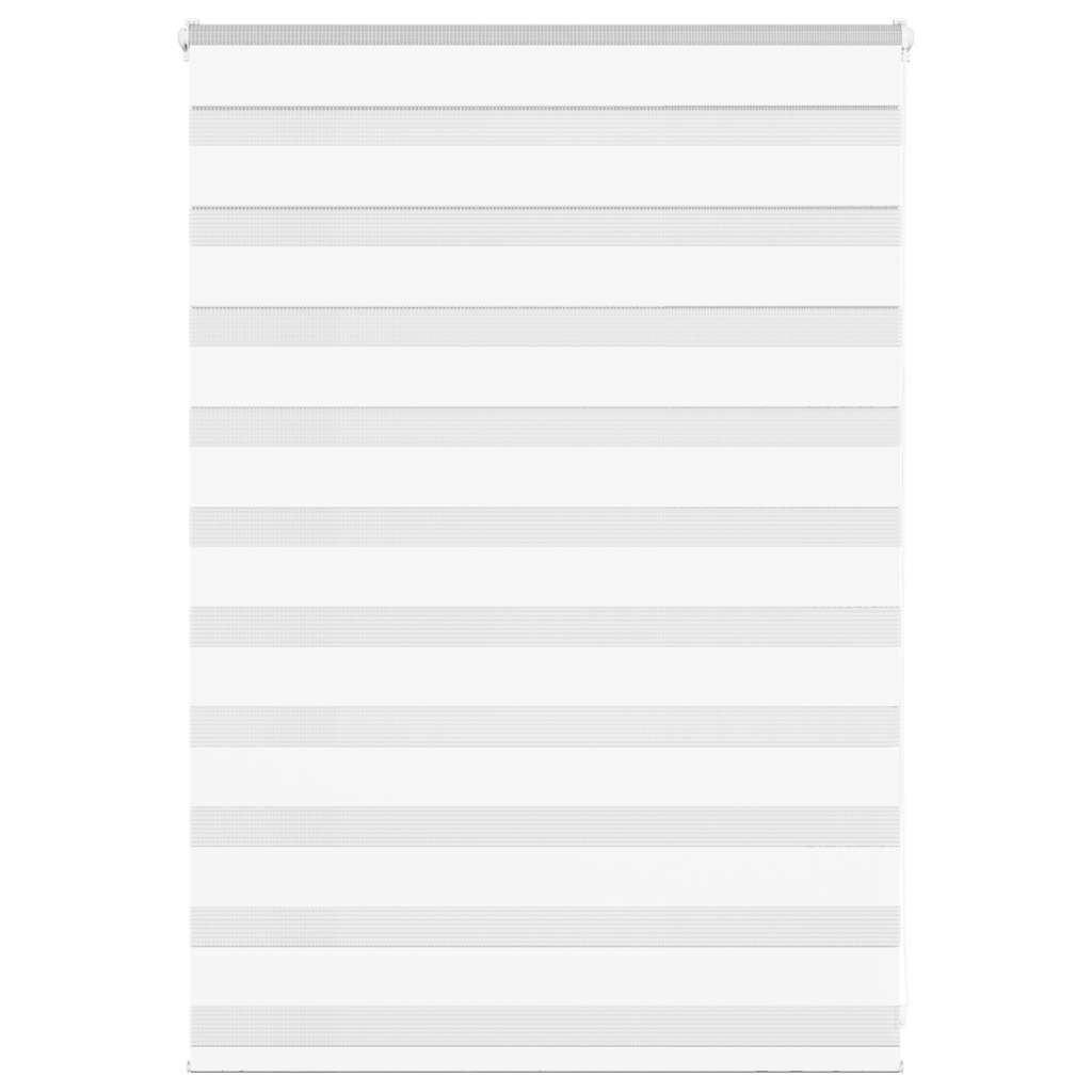 vidaXL Zebra roleta biela 110x100 cm šírka látky 105,9cm polyester