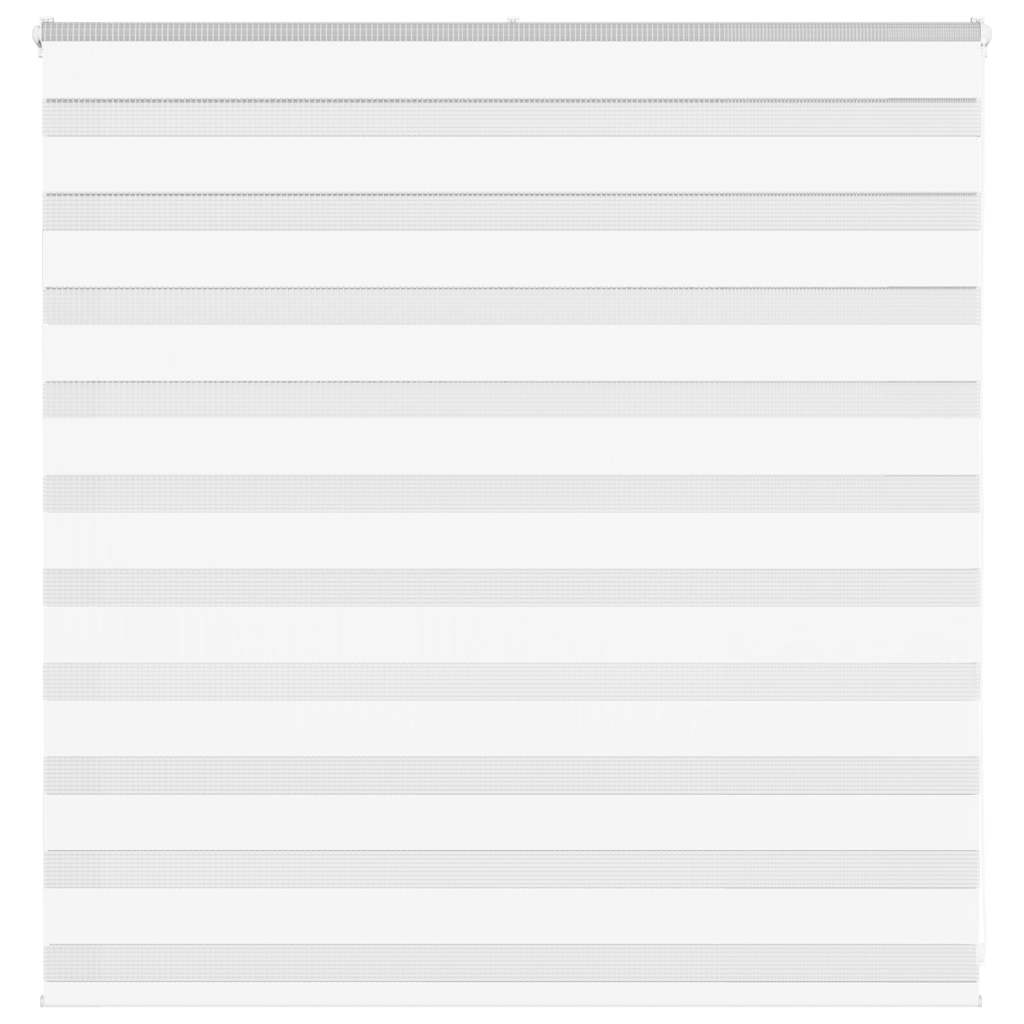 vidaXL Zebra roleta biela 140x100 cm šírka látky 135,9cm polyester