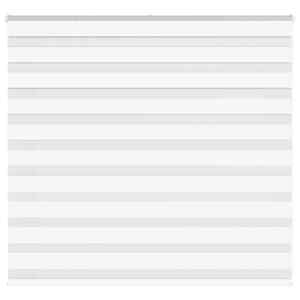 Zebra roleta bílá 160x100 cm šířka látky 155,9 cm polyester - obrázek 1