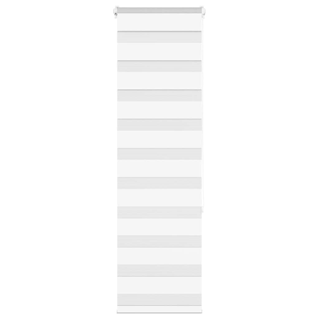 vidaXL Zebra roleta bílá 40x150 cm šířka látky 35,9 cm polyester