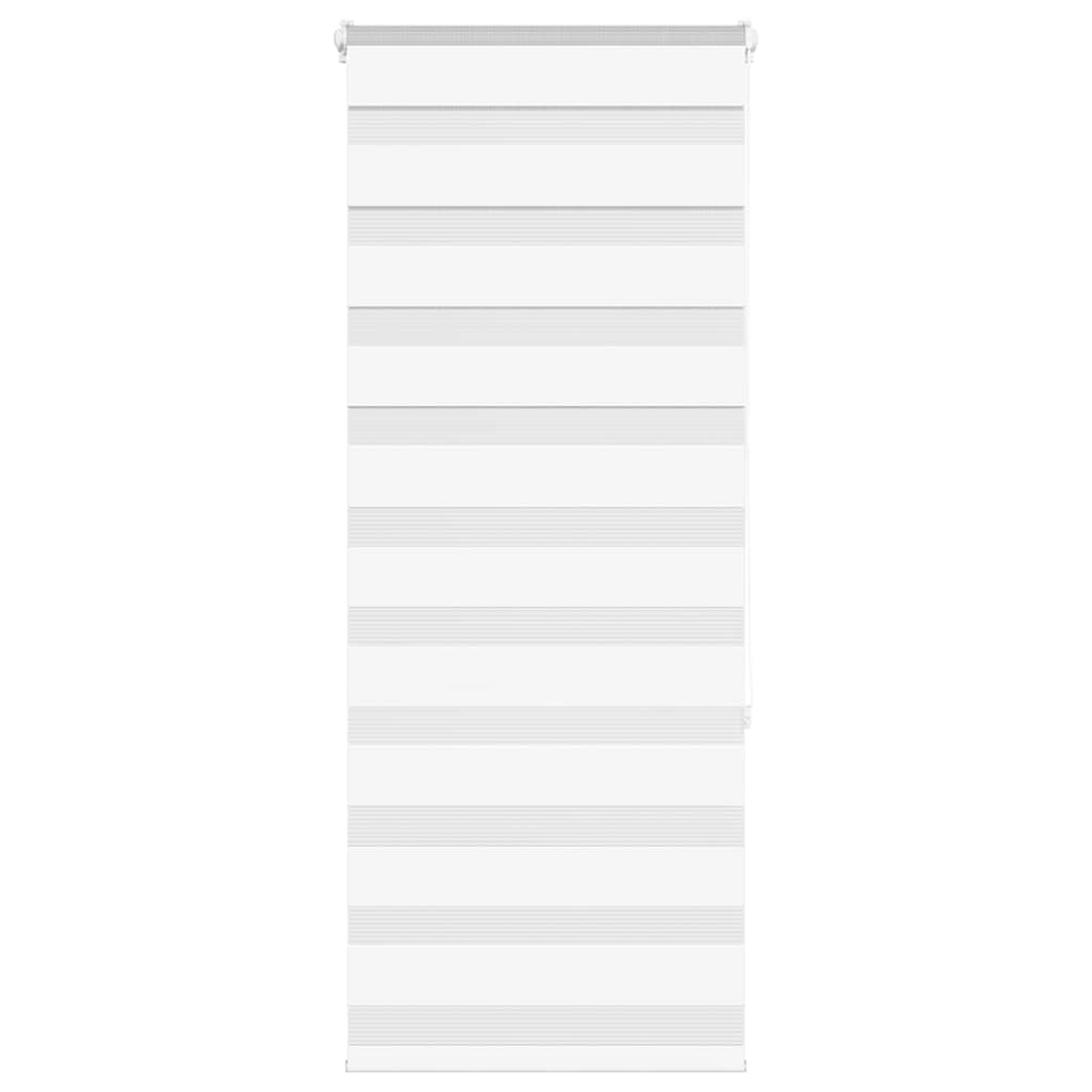 vidaXL Doppelrollo Weiß 55x150 cm Stoffbreite 50,9 cm Polyester
