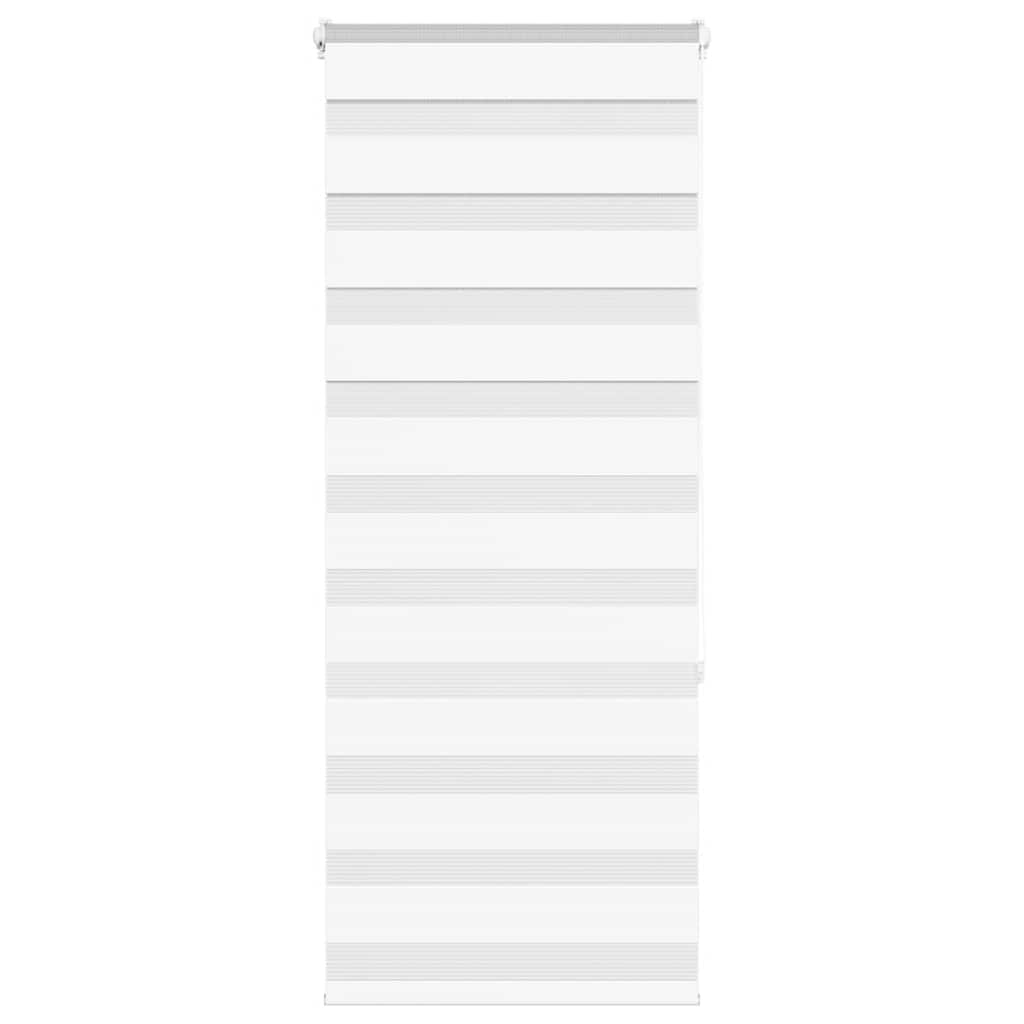 vidaXL Zebra roleta biela 60x150 cm šírka látky 55,9 cm polyester