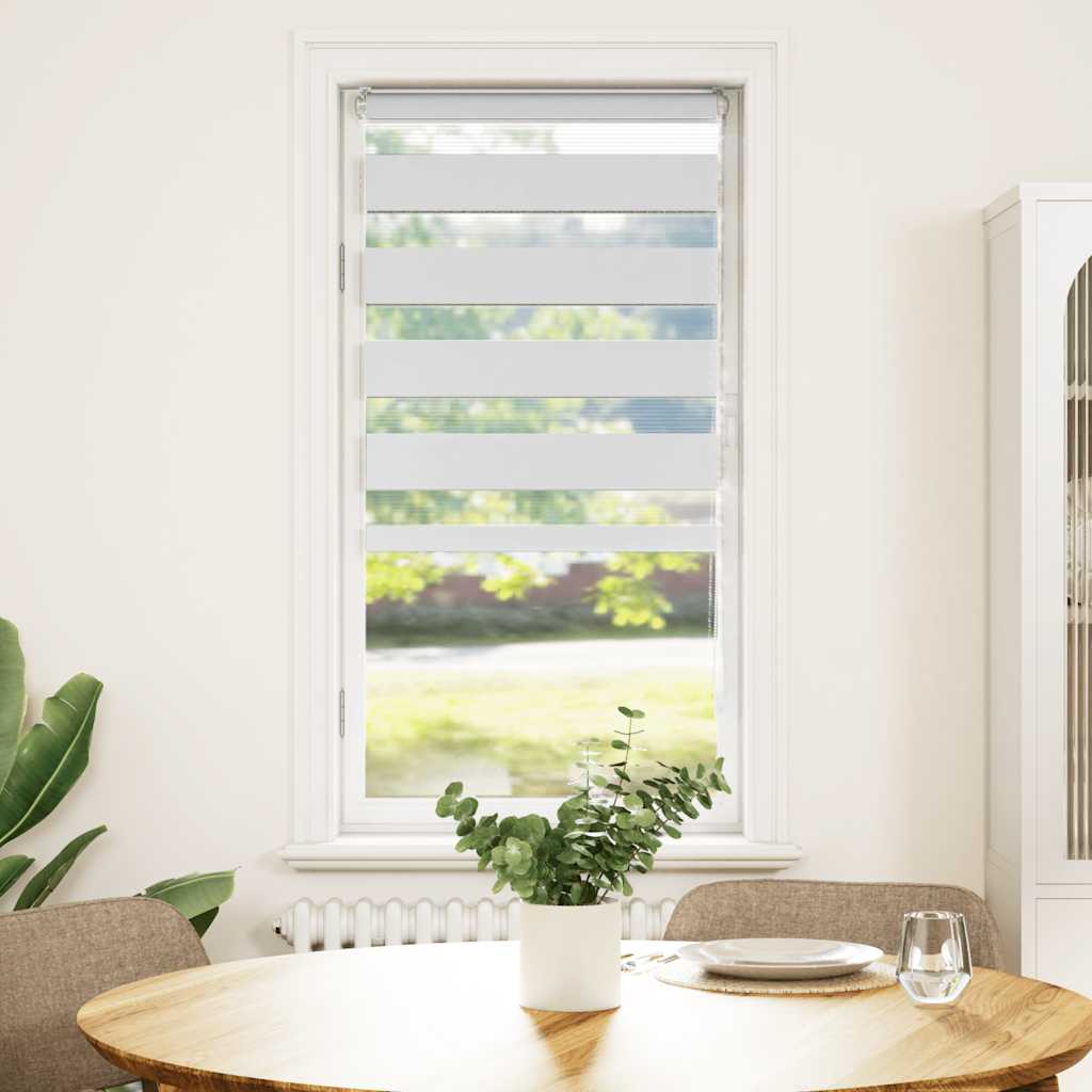 vidaXL Sebragardin hvit 60x150 cm stoff bredde 55,9 cm polyester