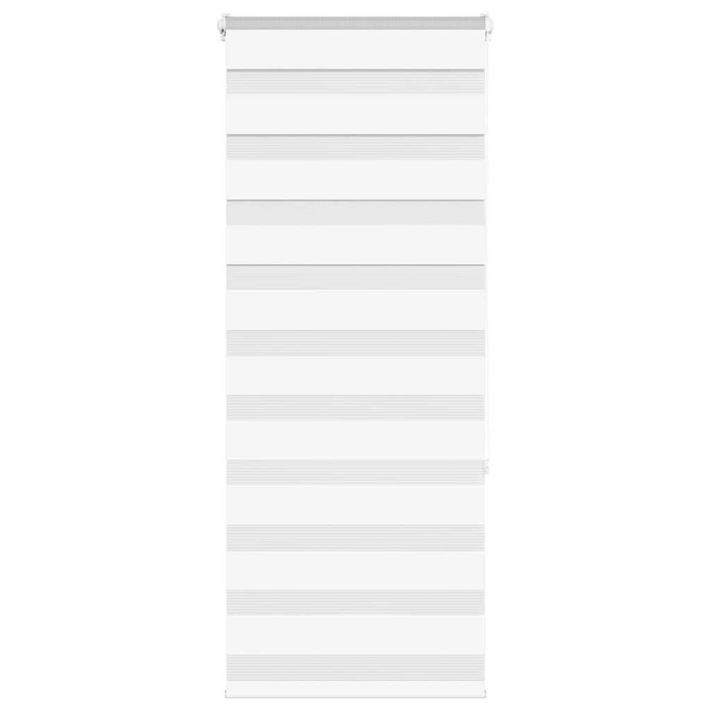 vidaXL Doppelrollo Weiß 65x150 cm Stoffbreite 60,9 cm Polyester