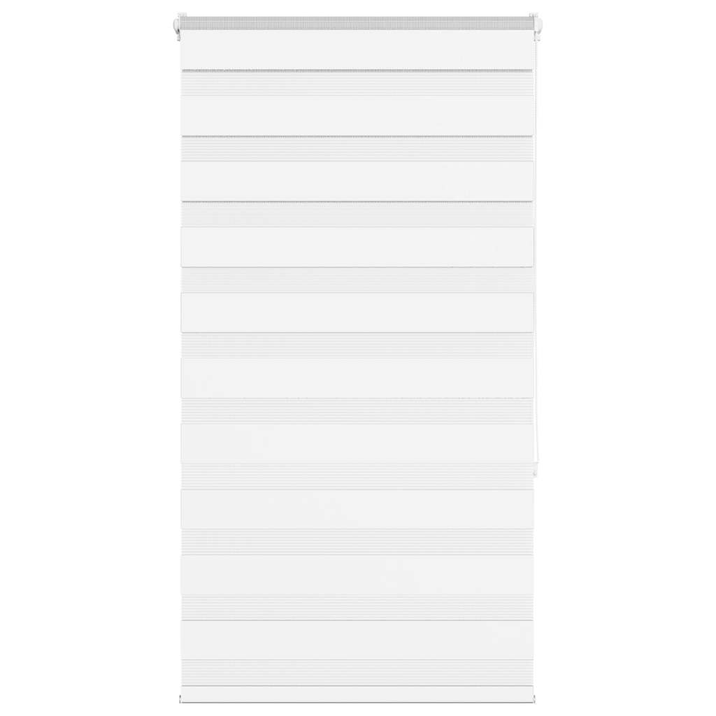 vidaXL Zebra roleta biela 80x150 cm šírka látky 75,9 cm polyester