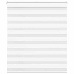 Zebra senčilo bela 125x150 cm tkanina širina 120,9cm poliester