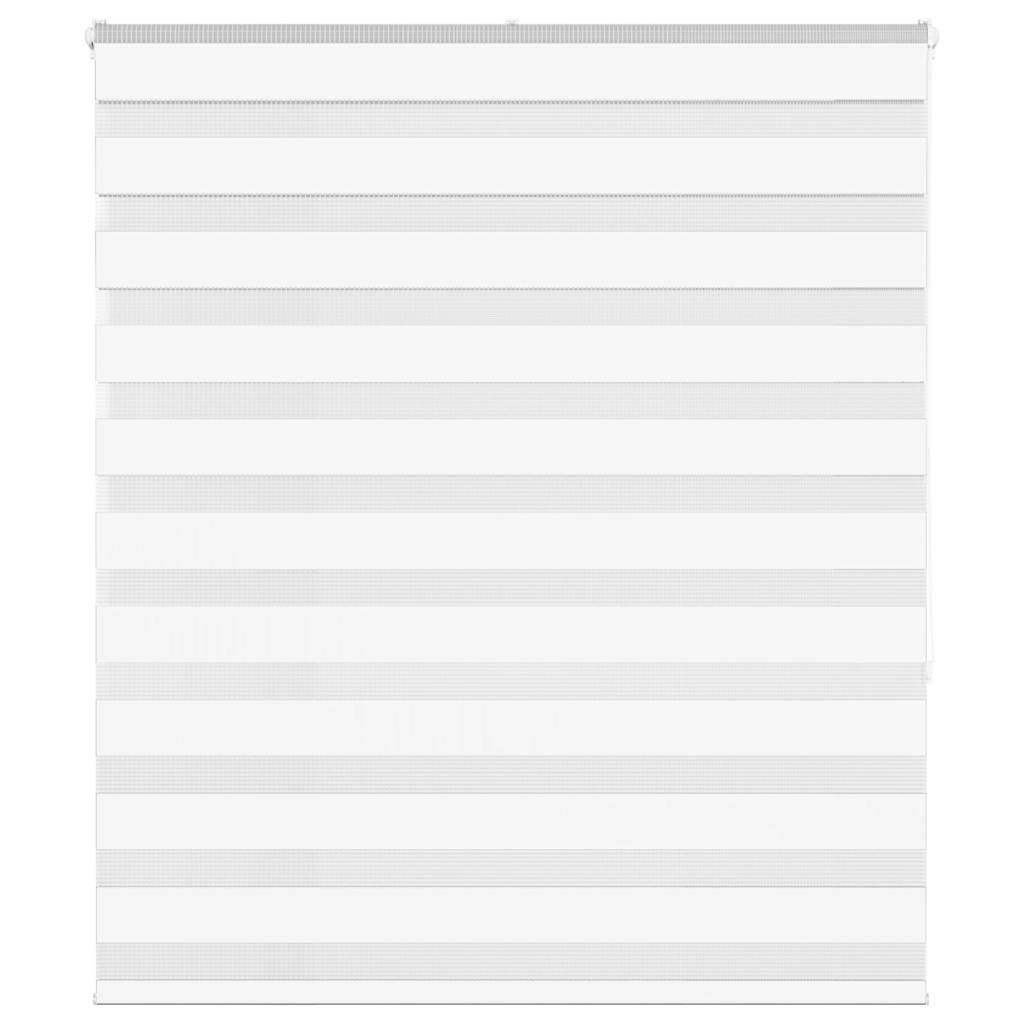 vidaXL Zebrarollo Weiß 135x150 cm Stoffbreite 130,9 cm Polyester