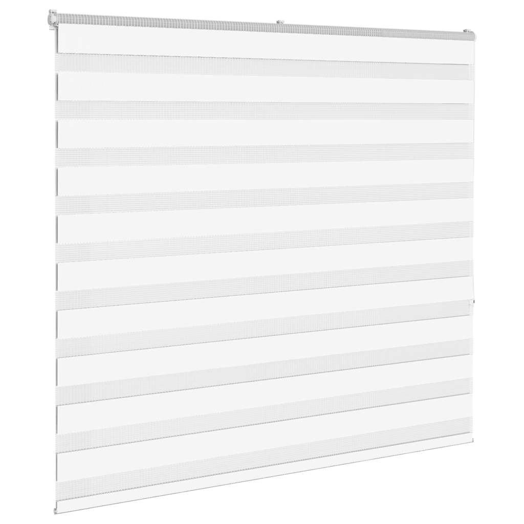 Thumbnail - vidaXL Zebrarollo Weiß 160x150 cm Stoffbreite 155,9 cm Polyester