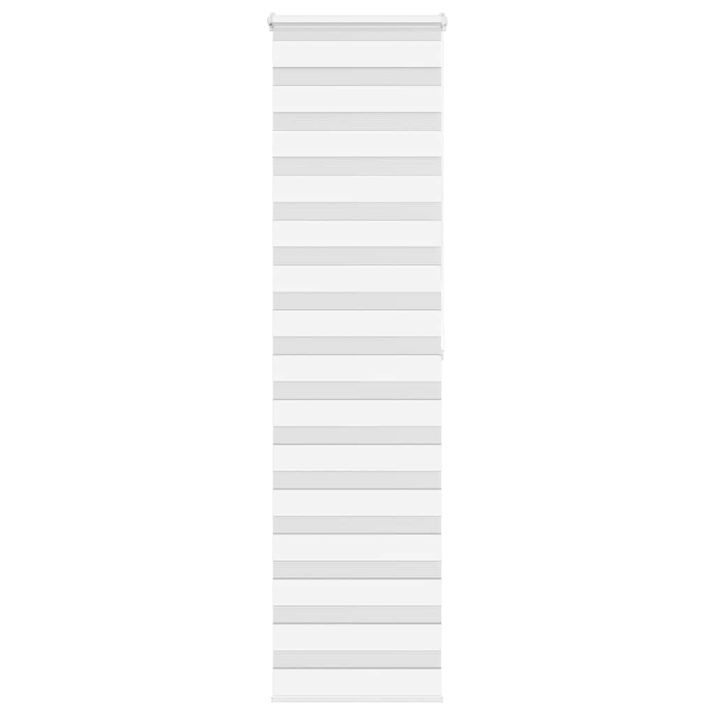vidaXL Zebra roleta biela 55x200 cm šírka látky 50,9 cm polyester