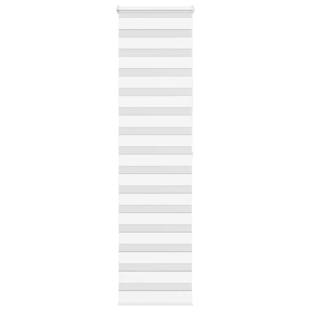 vidaXL Zebra roleta bílá 65x200 cm šířka látky 60,9 cm polyester