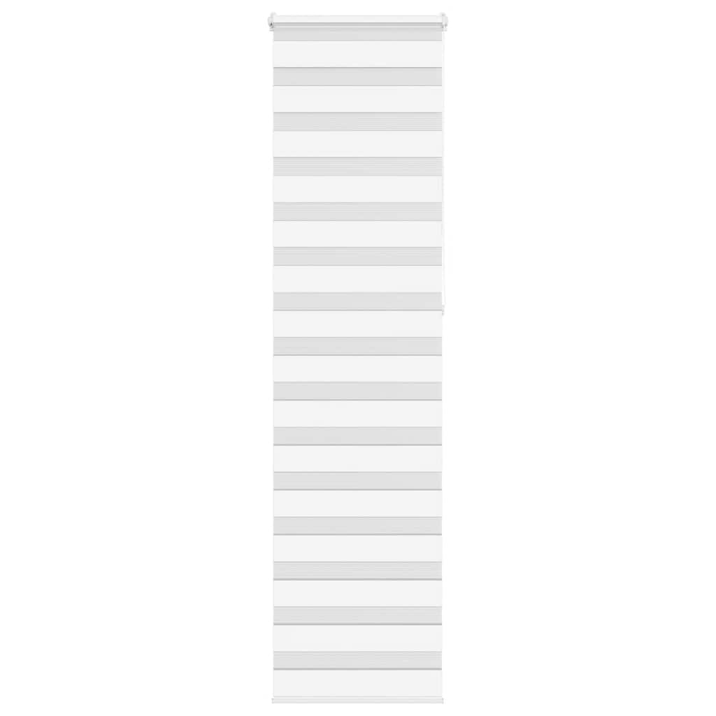 vidaXL Zebra roleta biela 55x230 cm šírka látky 50,9 cm polyester
