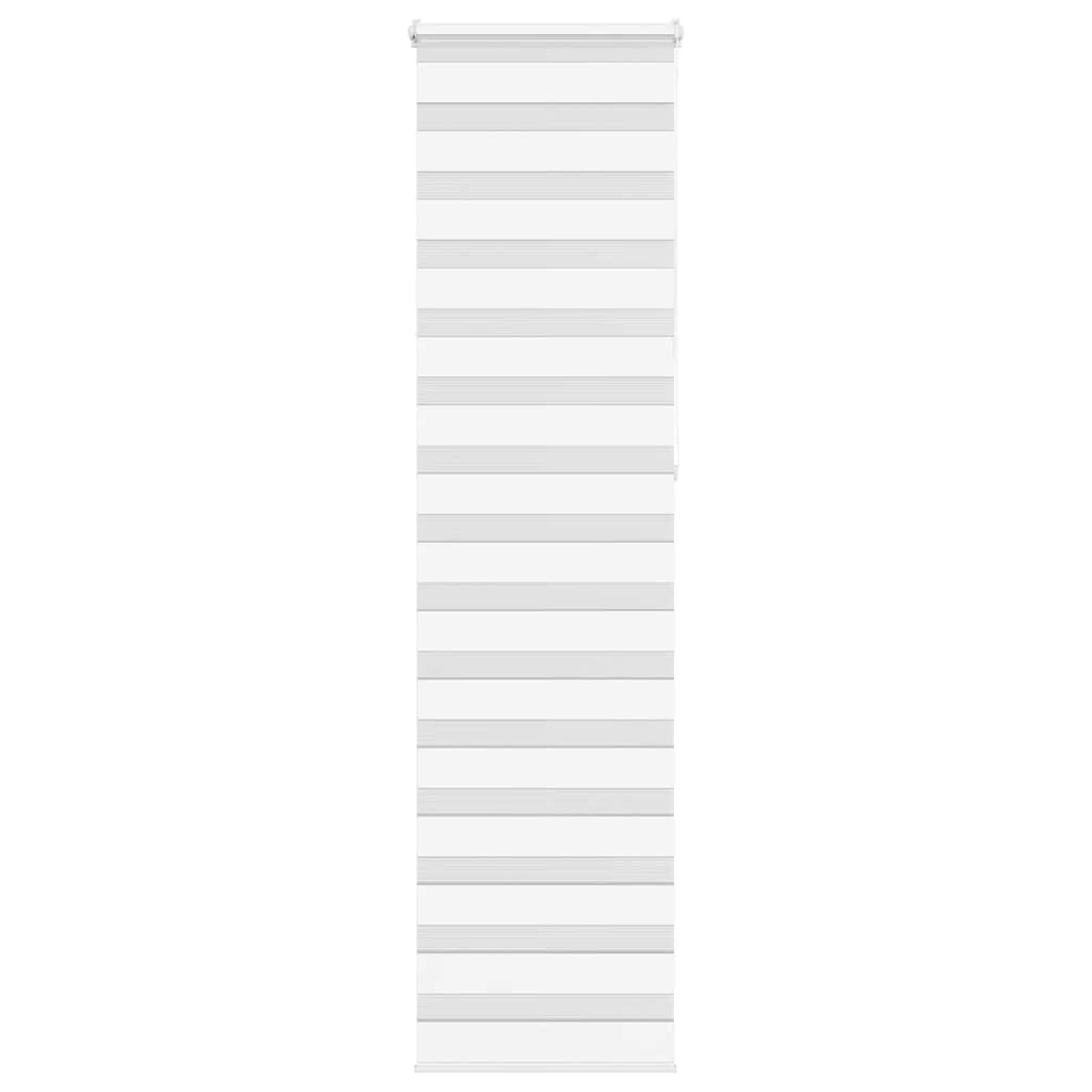 vidaXL Zebra roleta biela 65x230 cm šírka látky 60,9 cm polyester