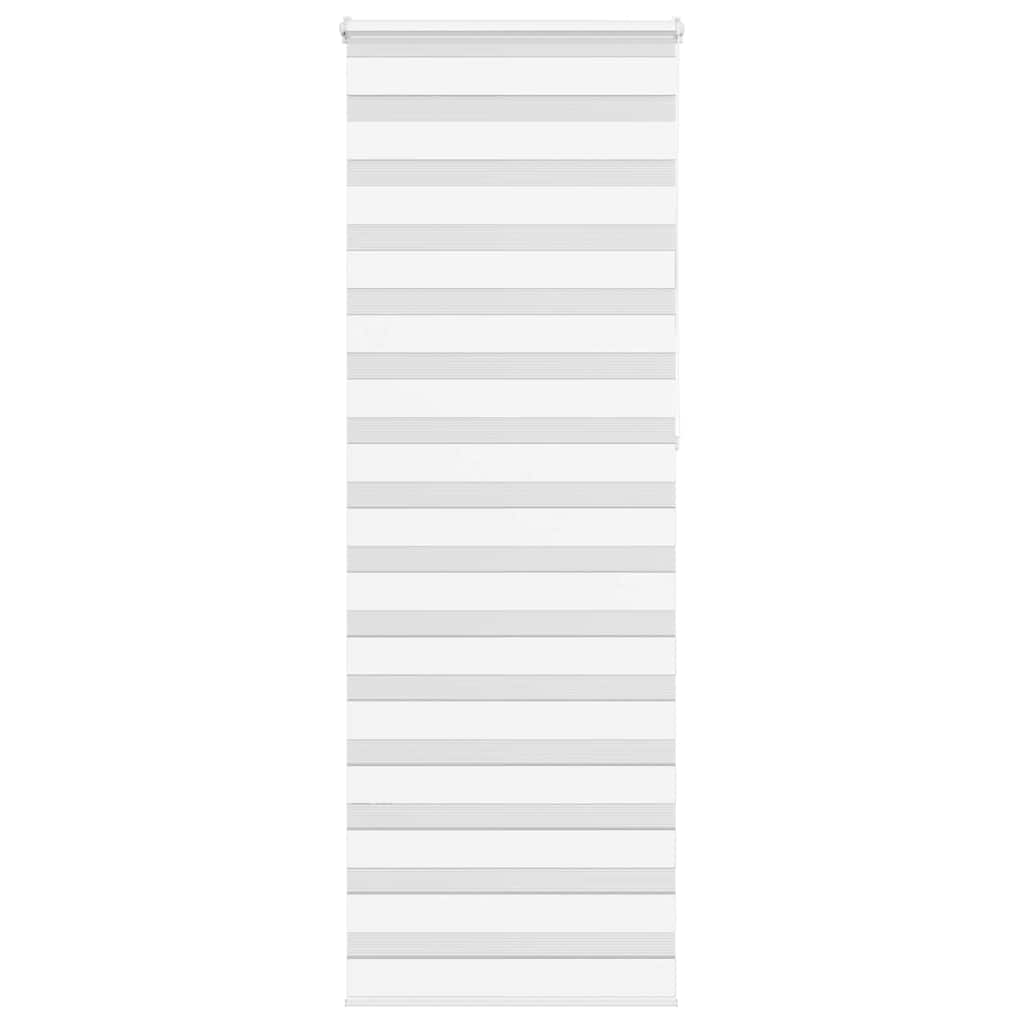 vidaXL Zebra roleta biela 70x230 cm šírka látky 65,9 cm polyester