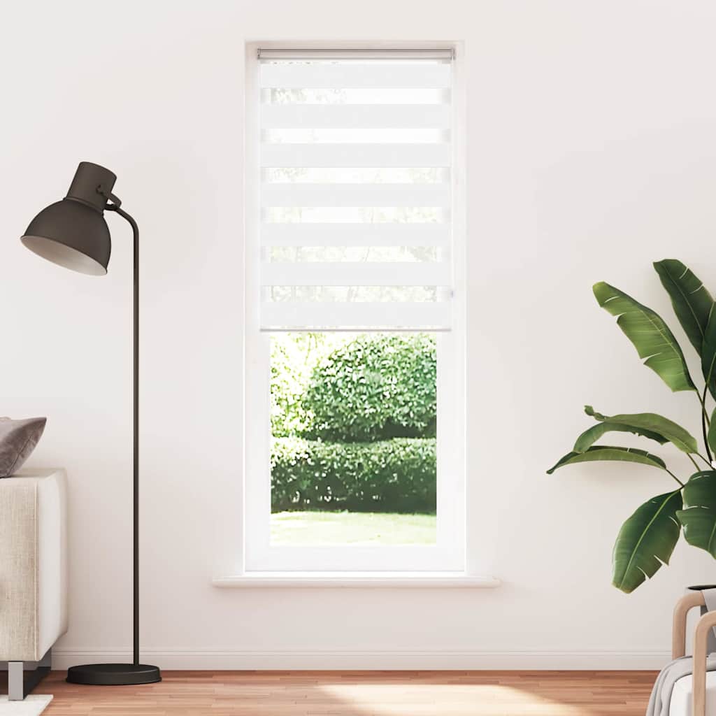 vidaXL Sebragardin hvit 70x230 cm stoff bredde 65,9 cm polyester