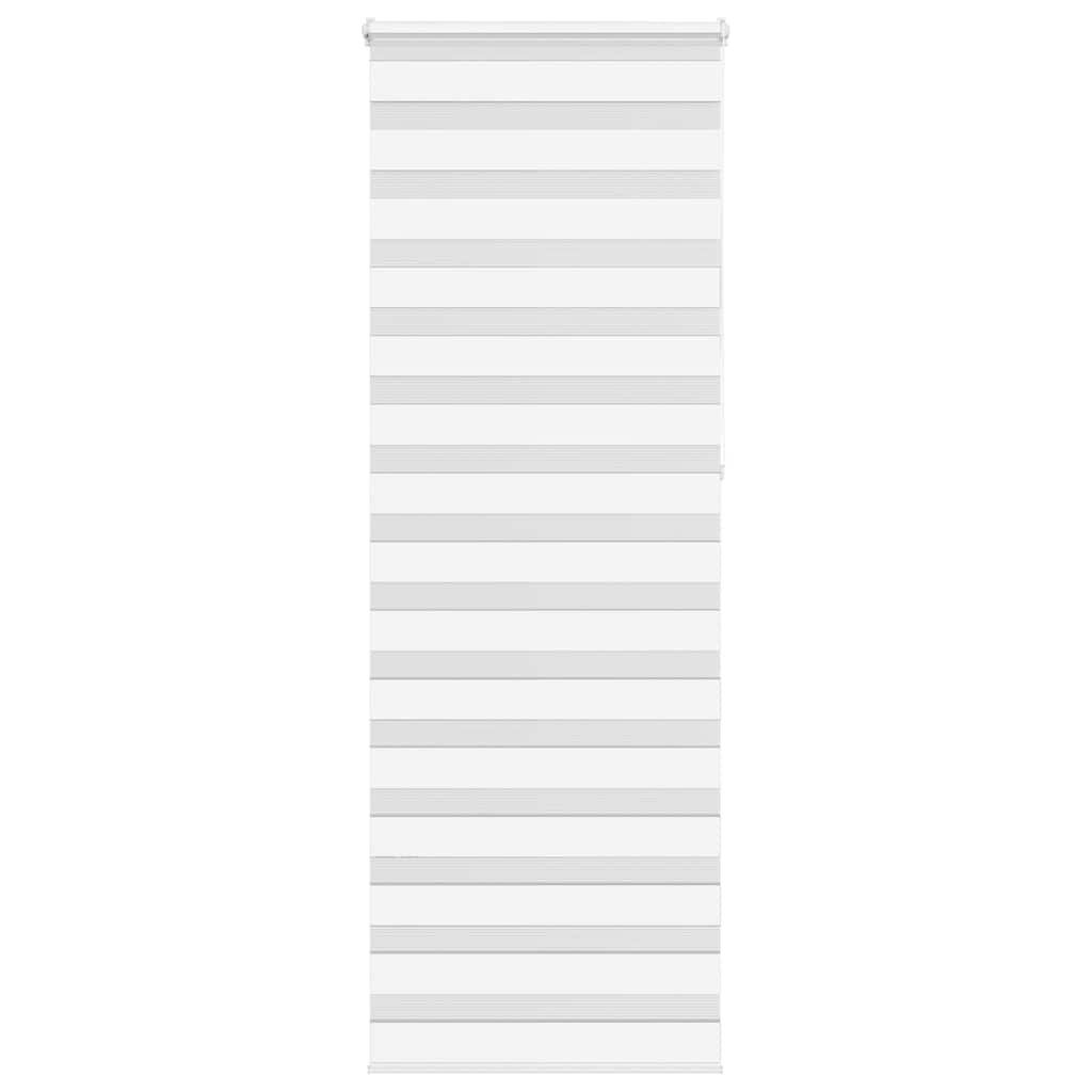 vidaXL Zebra roleta biela 80x230 cm šírka látky 75,9 cm polyester