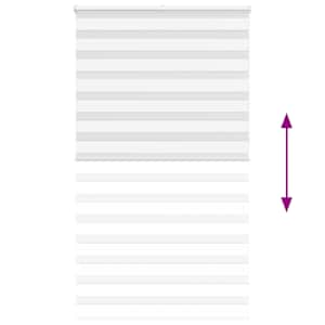 Zebra roleta bílá 120x230 cm šířka látky 115,9 cm polyester - obrázek 5