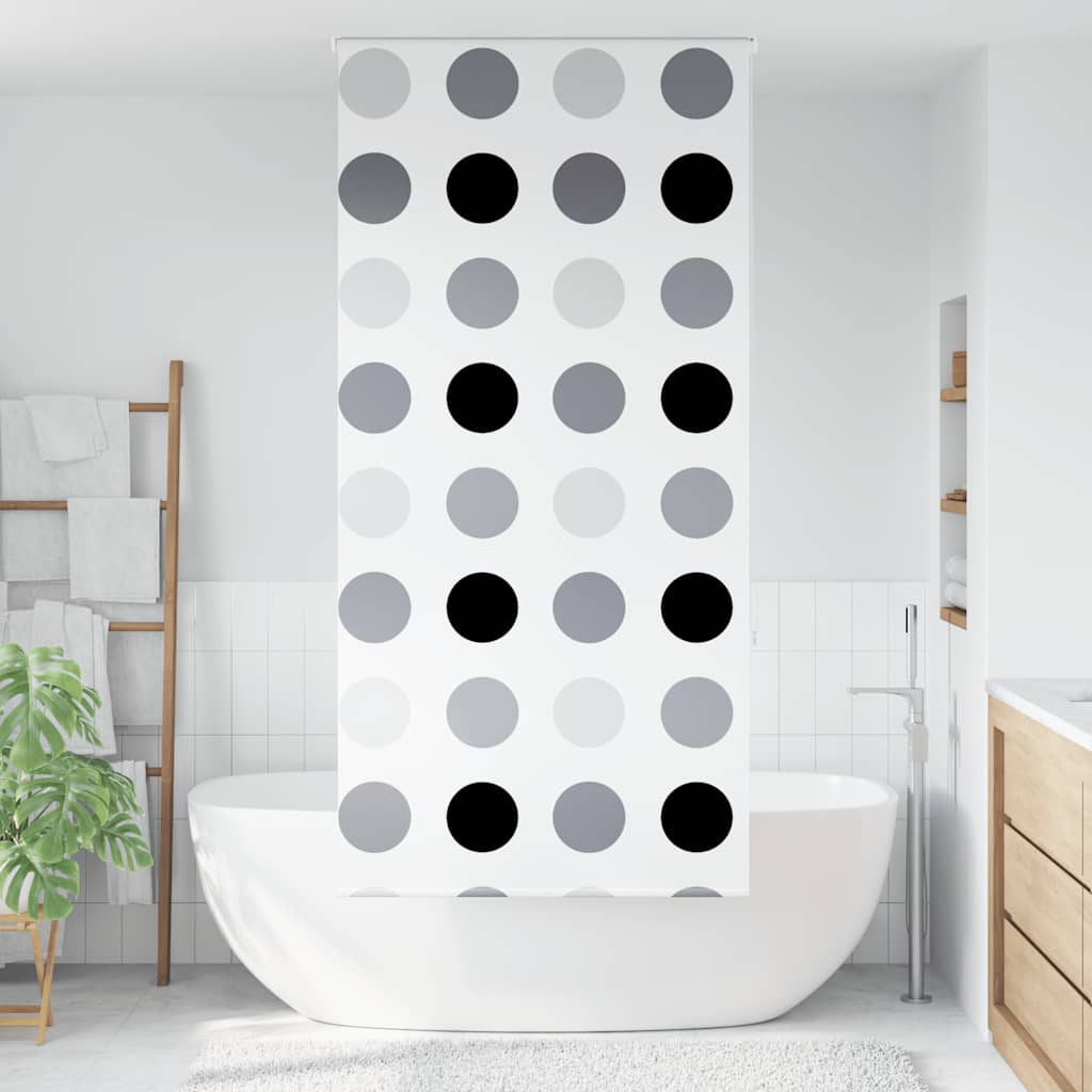 vidaXL Doucherolgordijn 110x240 cm stofbreedte 106 cm afbeelding