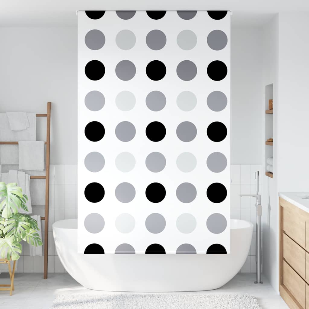 vidaXL Doucherolgordijn 130x240 cm stofbreedte 126 cm afbeelding