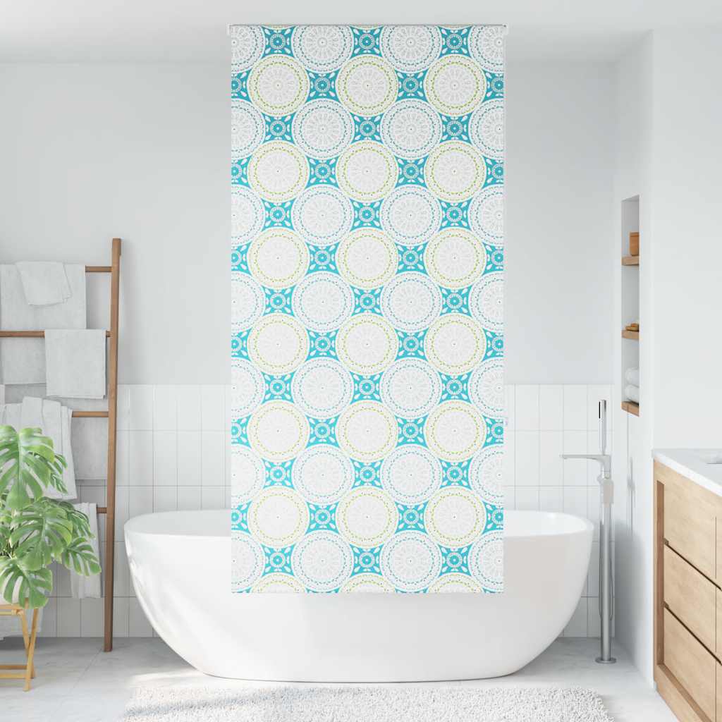 vidaXL Doucherolgordijn 90x240 cm stofbreedte 86 cm afbeelding