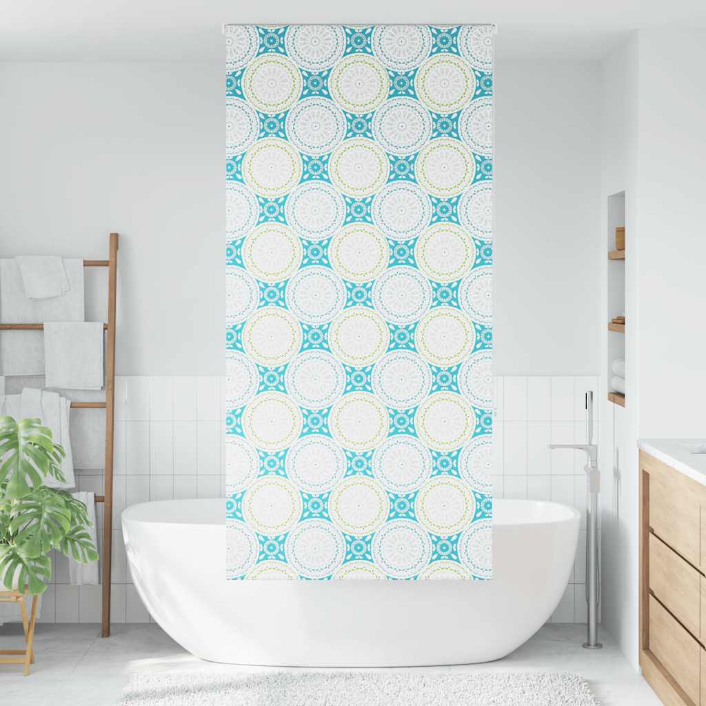 vidaXL Doucherolgordijn 100x240 cm stofbreedte 96 cm afbeelding