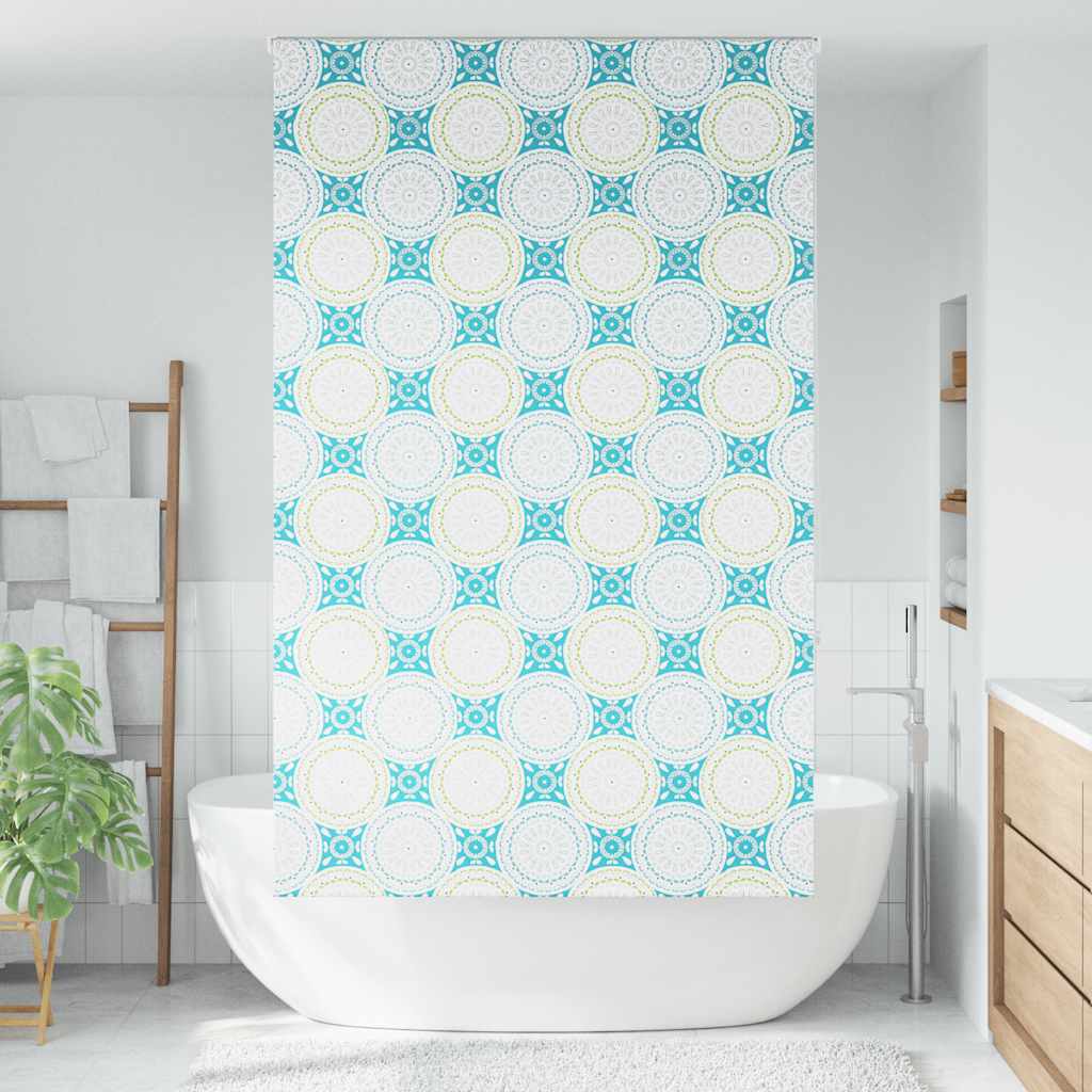 vidaXL Doucherolgordijn 130x240 cm stofbreedte 126 cm afbeelding