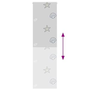 Sprchová roleta 60x240 cm Šířka látky 56 cm - obrázek 5
