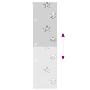 Sprchová roleta 70x240 cm Šířka látky 66 cm - obrázek 5