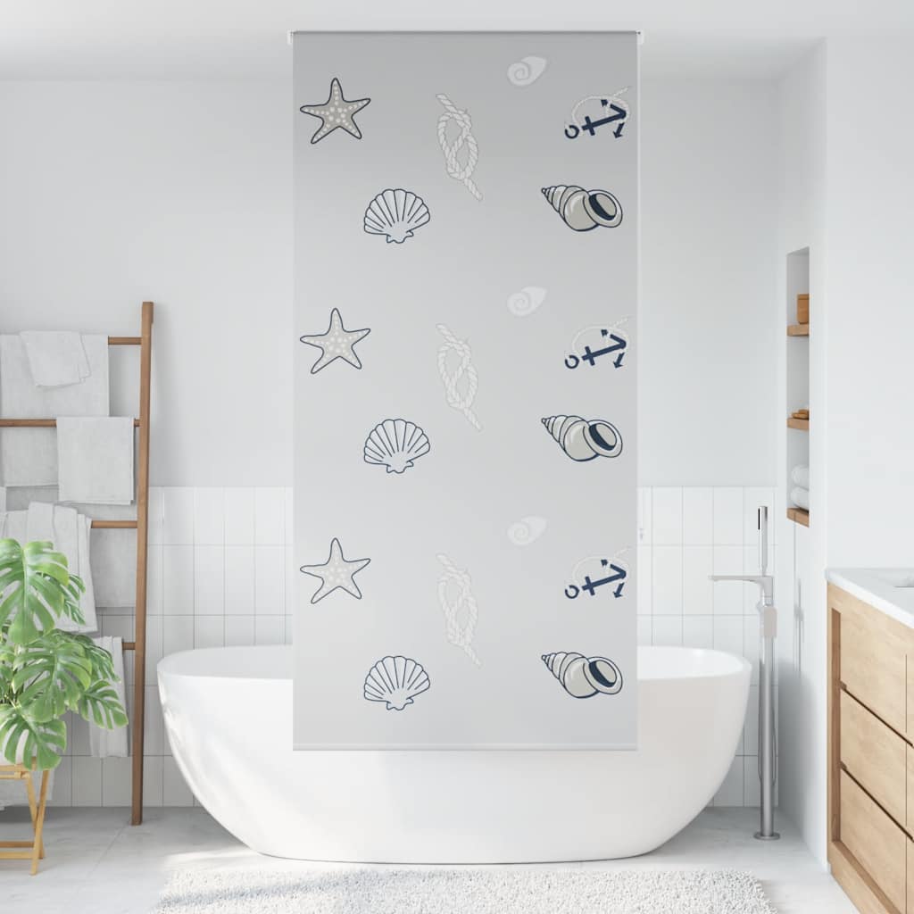 vidaXL Doucherolgordijn 110x240 cm stofbreedte 106 cm afbeelding