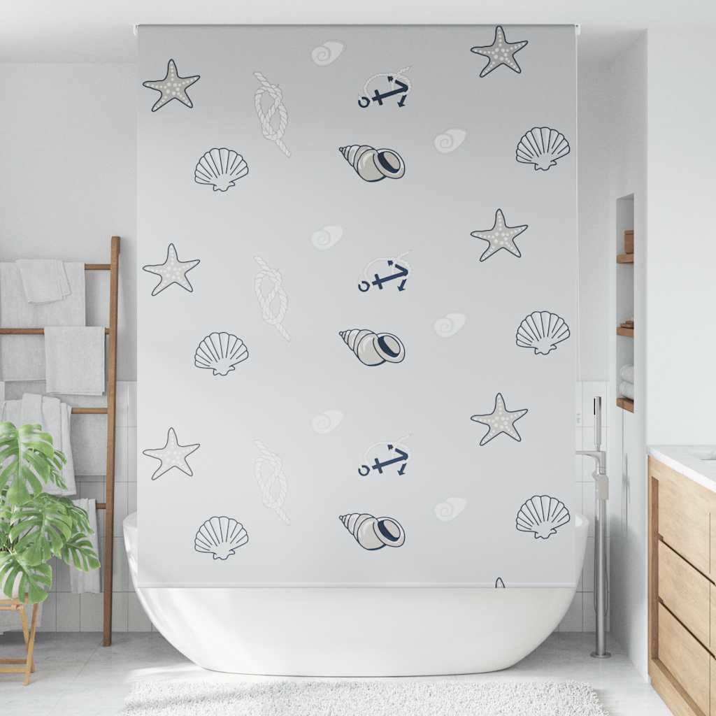 vidaXL Doucherolgordijn 160x240 cm stofbreedte 156 cm afbeelding