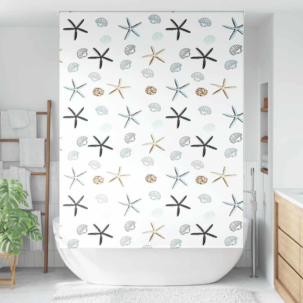 vidaXL Doucherolgordijn 160x240 cm stofbreedte 156 cm afbeelding