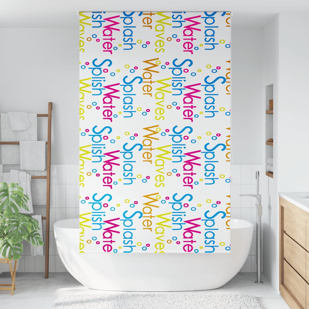 vidaXL Doucherolgordijn 120x240 cm stofbreedte 116 cm afbeelding