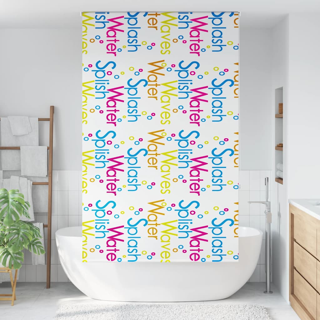vidaXL Doucherolgordijn 140x240 cm stofbreedte 136 cm afbeelding